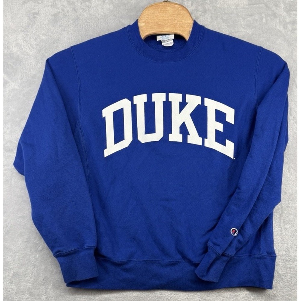 Champion Reverse Weave Duke Blue Devils Crewneck Sweatshirt Blue Men's Size M